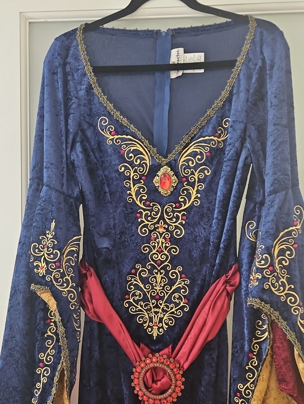 InCharacter Maid Marian Medieval Renaissance Costume Dress Navy Blue Size L - Picture 5 of 7